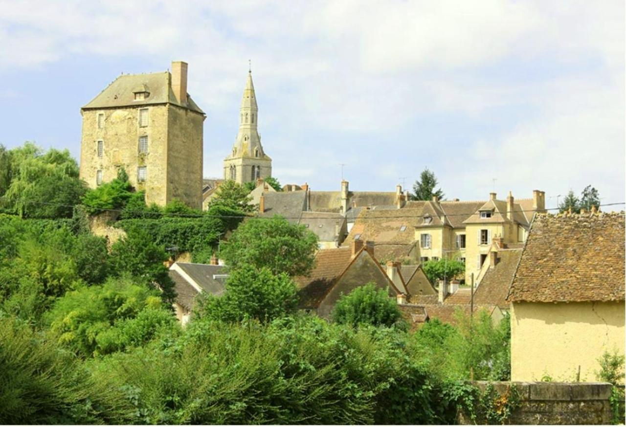 Les Riottes - Maison Victorienne La Châtre Exteriör bild